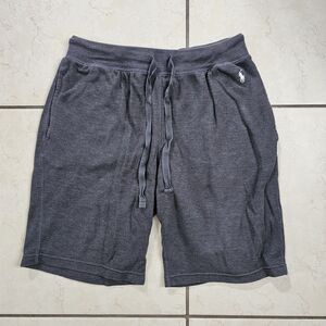 Polo Ralph Lauren Sleepwear Shorts Mens M Gray Knit Pockets Pony Embroidery